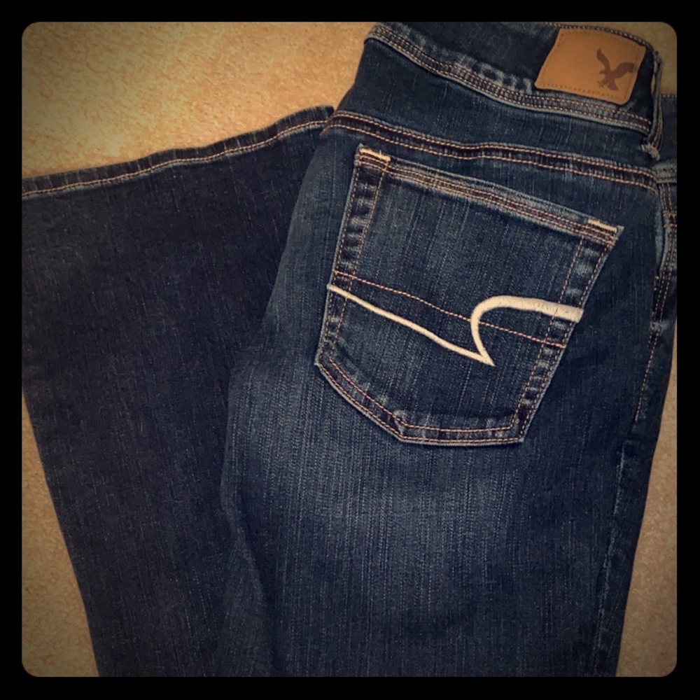 Lightly worn jeans